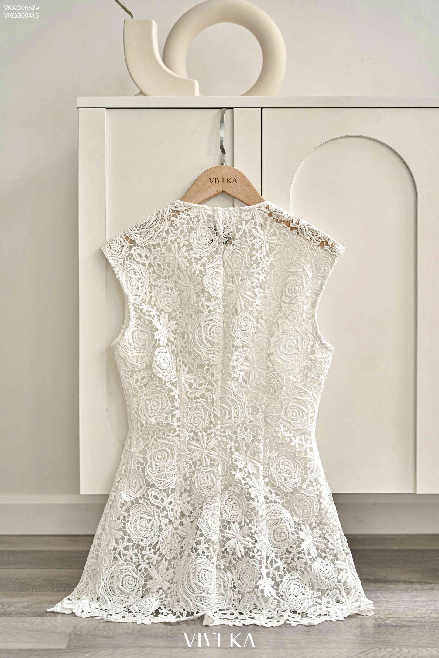 Lace Peplum Top